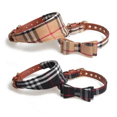 burberry bow tie dog collar|Burberry bag charm.